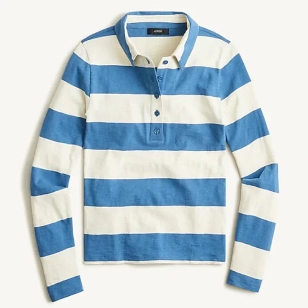 J Crew Fitted button-front rugby